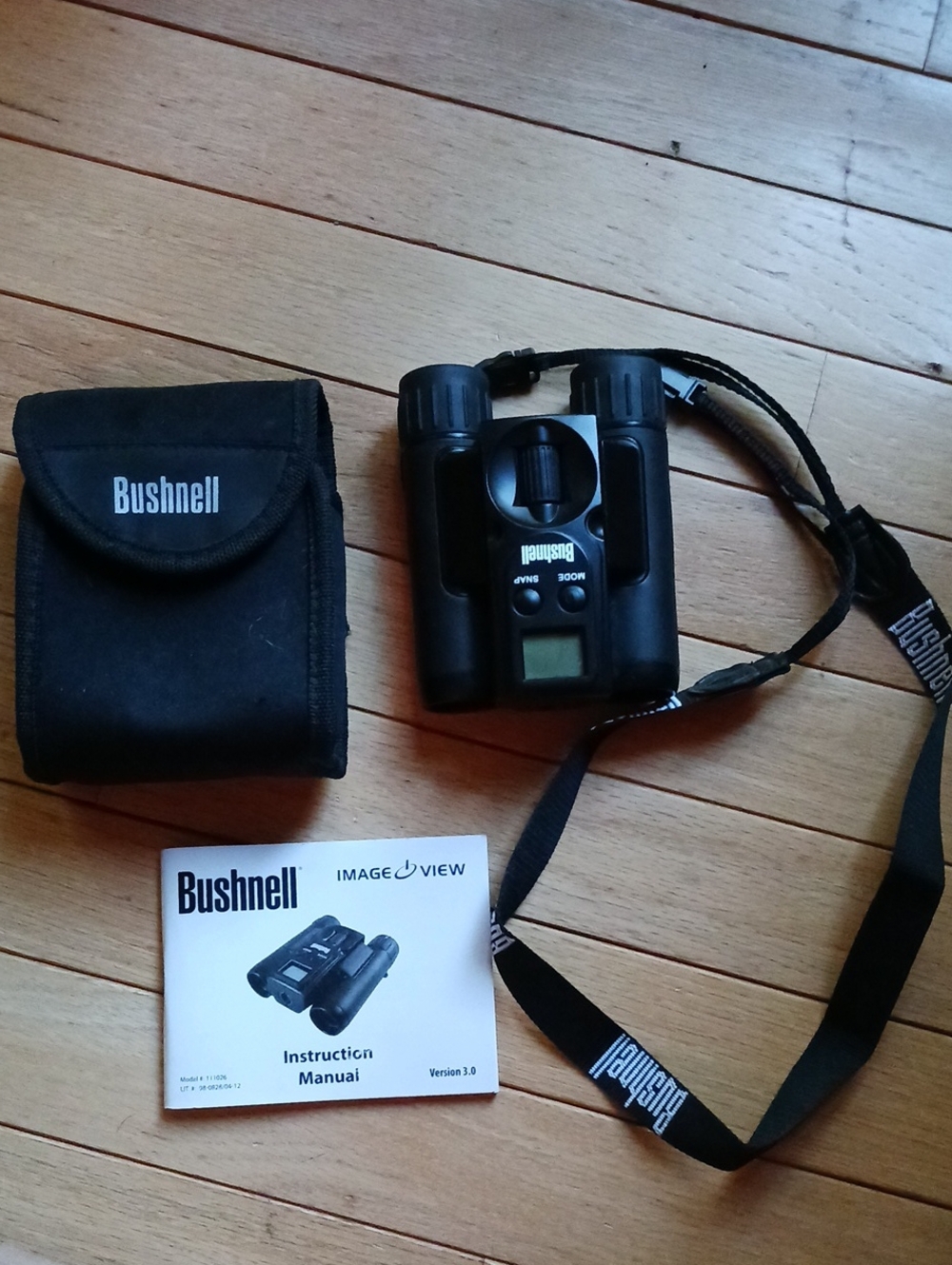 Bushnell Black Compact Photo Binoculars with Case and Strap